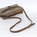 GUCCI GG Supreme Web Sherry Line Tasche PVC Beige Gold 72 02 005 Auth 170066-7