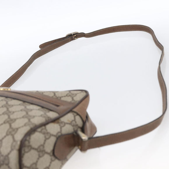 GUCCI GG Supreme Web Sherry Line Tasche PVC Beige Gold 72 02 005 Auth 170066