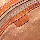CELINE Macadam Canvas Hand Bag PVC Leather Brown Gold Auth 170069-18