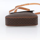 CELINE Macadam Canvas Hand Bag PVC Leather 2way Brown Gold Auth 170070-5