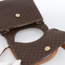 CELINE Macadam Canvas Hand Bag PVC Leather 2way Brown Gold Auth 170070-10