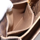 CELINE Macadam Canvas Hand Bag PVC Leather 2way Brown Gold Auth 170070-23