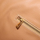 CELINE Macadam Canvas Tote Bag PVC Leather Brown Gold Auth 170072-20