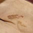 GUCCI Shoulder Bag Leather Brown Gold Auth 170074-12