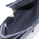GUCCI Horsebit Shoulder Bag Leather Black Gold Auth 170075-16