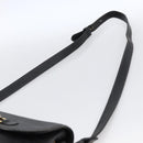 GUCCI Horsebit Shoulder Bag Leather Black Gold Auth 170075-8