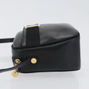 Salvatore Ferragamo Vala Shoulder Bag Leather Black Gold Auth 170076-4