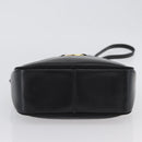 Salvatore Ferragamo Vala Shoulder Bag Leather Black Gold Auth 170076-5