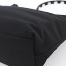 Salvatore Ferragamo Vala Shoulder Bag Canvas Black Silver Auth 170077-9