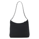 Salvatore Ferragamo Vala Shoulder Bag Canvas Black Silver Auth 170077-13