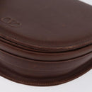 VALENTINO Shoulder Bag Leather Gold Brown Auth 170080-14