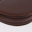 VALENTINO Shoulder Bag Leather Gold Brown Auth 170080-15