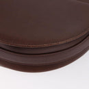 VALENTINO Shoulder Bag Leather Gold Brown Auth 170080-16