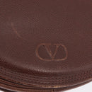 VALENTINO Shoulder Bag Leather Gold Brown Auth 170080-17