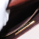 VALENTINO Shoulder Bag Leather Gold Brown Auth 170080-22