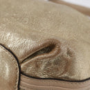 Chloe Elsie Hand Bag Leather 2way Gold Auth 170081-15