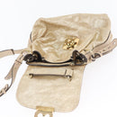 Chloe Elsie Hand Bag Leather 2way Gold Auth 170081-17