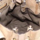 Chloe Elsie Hand Bag Leather 2way Gold Auth 170081-20