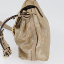 Chloe Elsie Hand Bag Leather 2way Gold Auth 170081-4