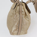Chloe Elsie Hand Bag Leather 2way Gold Auth 170081-5