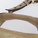Chloe Elsie Hand Bag Leather 2way Gold Auth 170081-8
