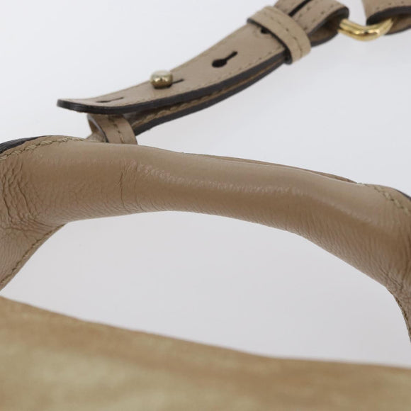 Chloe Elsie Hand Bag Leather 2way Gold Auth 170081