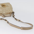 Chloe Elsie Hand Bag Leather 2way Gold Auth 170081-9