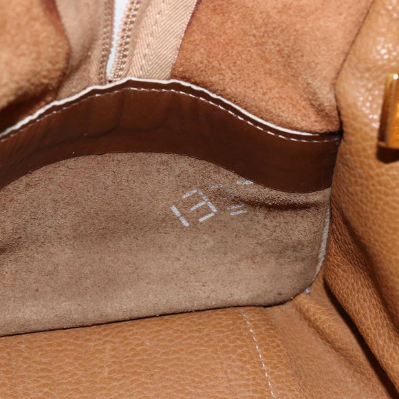LOEWE Anagram Amazona 30 Handtasche Leder Beige Gold Orig. 170083