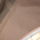 Burberrys Nova Check Boston Bag PVC 2way Beige Gold Auth 170084-12