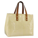 LOUIS VUITTON Monogram Vernis Reade PM Hand Bag Perle M91336 LV Auth 170088-1