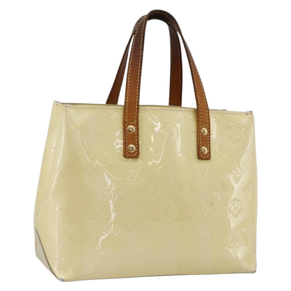 LOUIS VUITTON Monogram Vernis Reade PM Hand Bag Perle M91336 LV Auth 170088
