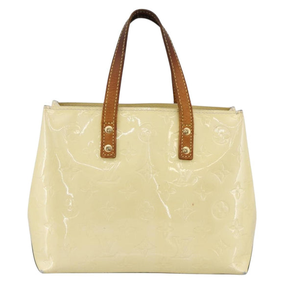 LOUIS VUITTON Monogram Vernis Reade PM Hand Bag Perle M91336 LV Auth 170088