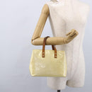 LOUIS VUITTON Monogram Vernis Reade PM Hand Bag Perle M91336 LV Auth 170088-22