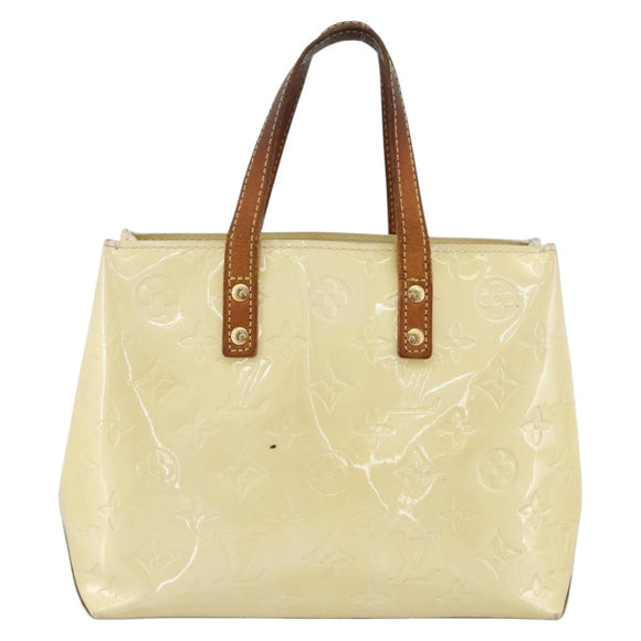LOUIS VUITTON Monogram Vernis Reade PM Hand Bag Perle M91336 LV Auth 170088