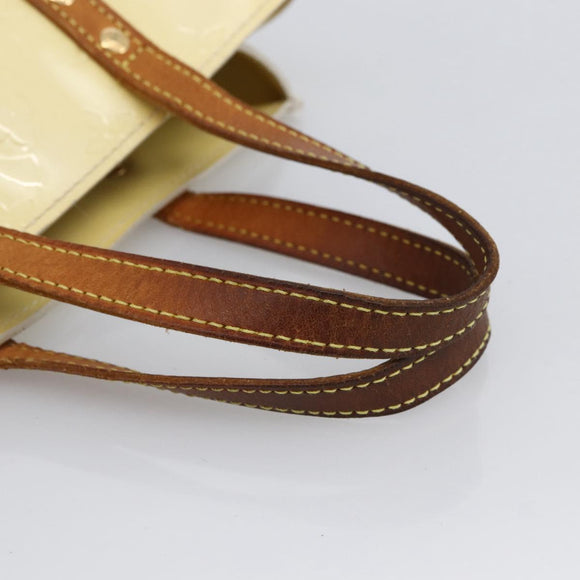 LOUIS VUITTON Monogram Vernis Reade PM Hand Bag Perle M91336 LV Auth 170088