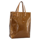 LOUIS VUITTON Monogram Vernis Reade MM Hand Bag Bronze M91143 LV Auth 170090-1