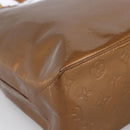 LOUIS VUITTON Monogram Vernis Reade MM Hand Bag Bronze M91143 LV Auth 170090-14