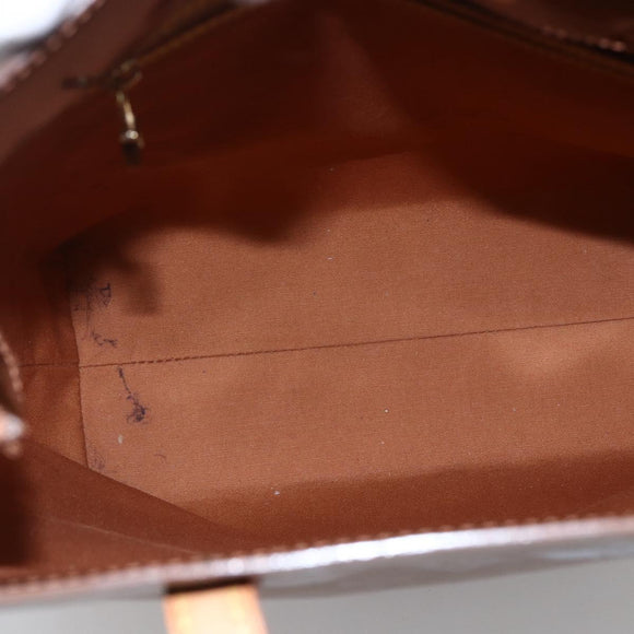 LOUIS VUITTON Monogram Vernis Reade MM Hand Bag Bronze M91143 LV Auth 170090