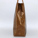 LOUIS VUITTON Monogram Vernis Reade MM Hand Bag Bronze M91143 LV Auth 170090-4