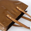 LOUIS VUITTON Monogram Vernis Reade MM Hand Bag Bronze M91143 LV Auth 170090-6