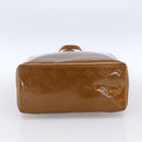 LOUIS VUITTON Monogram Vernis Reade MM Hand Bag Bronze M91143 LV Auth 170090-5