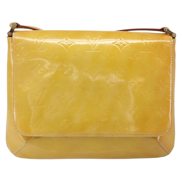 LOUIS VUITTON Monogram Vernis Thompson Street Bag Beige M91301 LV Auth 170091