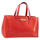 LOUIS VUITTON Monogram Vernis Wilshire Boulevard Tasche Rose Pop M93643 Auth 170093-1
