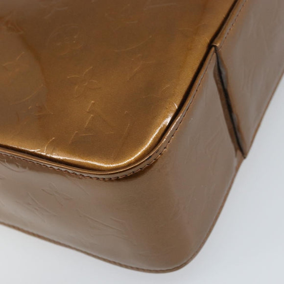 LOUIS VUITTON Monogram Vernis Columbus Tote Bag Bronze M91134 LV Auth 170094