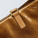 LOUIS VUITTON Monogram Vernis Columbus Tote Bag Bronze M91134 LV Auth 170094-19