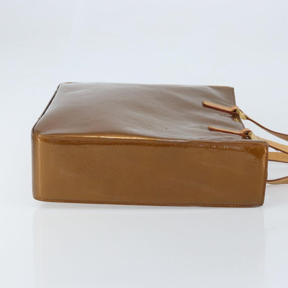 LOUIS VUITTON Monogram Vernis Columbus Tote Bag Bronze M91134 LV Auth 170094