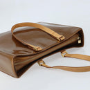 LOUIS VUITTON Monogram Vernis Columbus Tote Bag Bronze M91134 LV Auth 170094-6