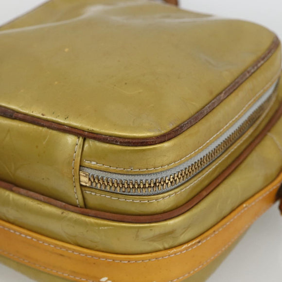 LOUIS VUITTON Monogram Vernis Wooster Umhängetasche Gris M91036 LV Auth 170095
