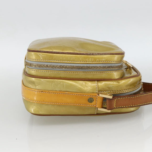 LOUIS VUITTON Monogram Vernis Wooster Umhängetasche Gris M91036 LV Auth 170095