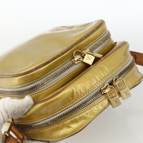 LOUIS VUITTON Monogram Vernis Wooster Umhängetasche Gris M91036 LV Auth 170095
